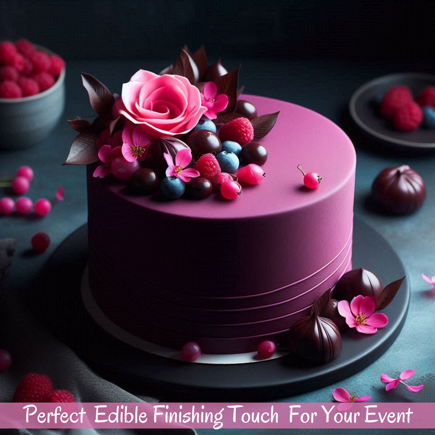Fuchsia Pink Fondant | Edible Sugarpaste 250 Gm