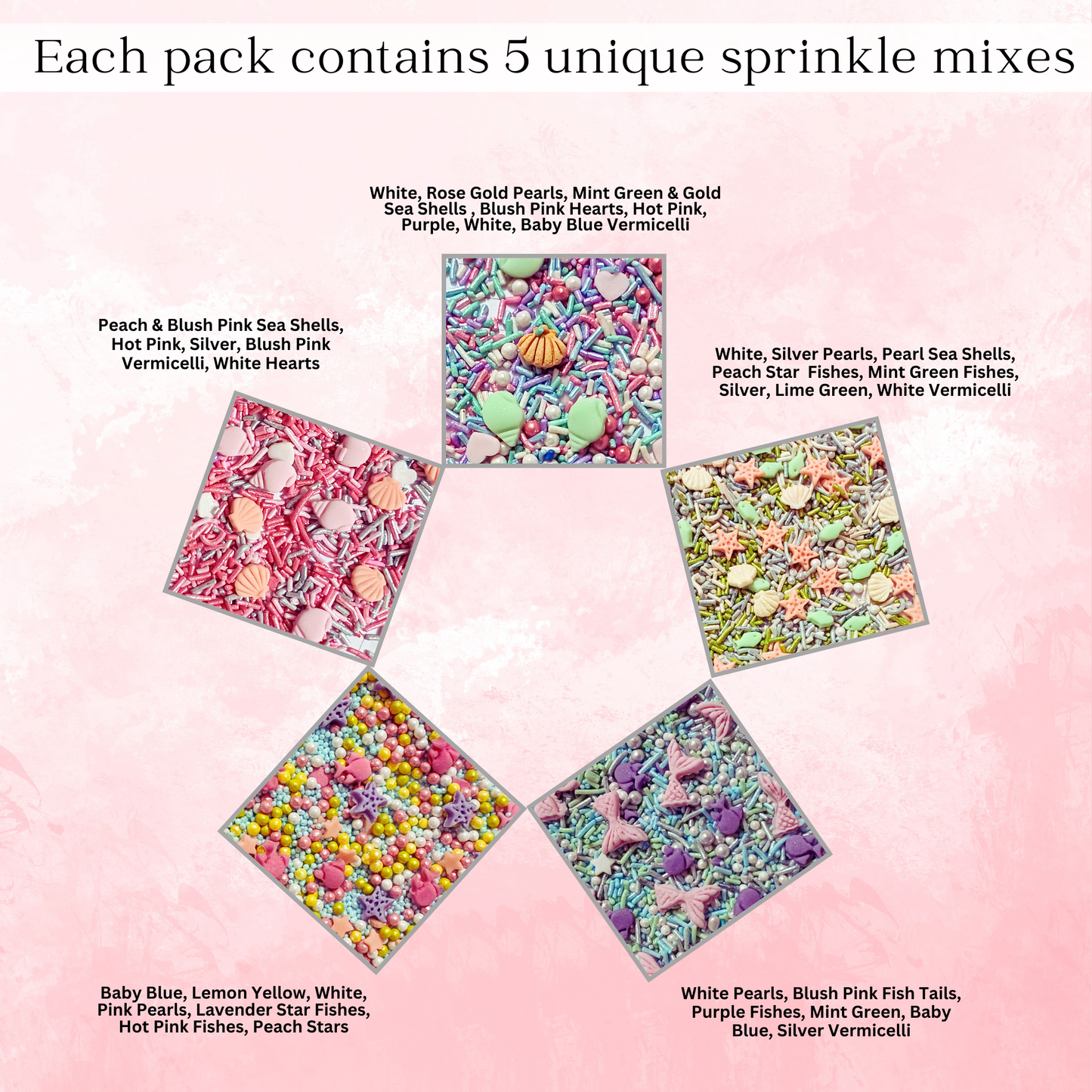 Under the Sea Sprinkles for Decorations 07 | 140 Gm