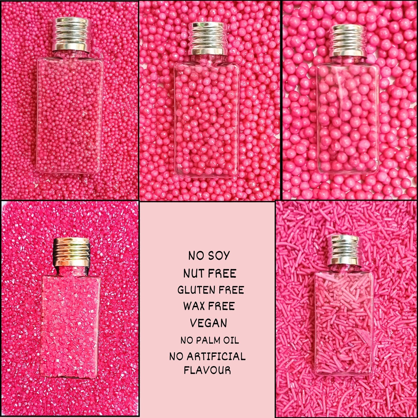 Sprinkles for Cakes & Cupcakes Decoration | USP-7(Hot Pink)