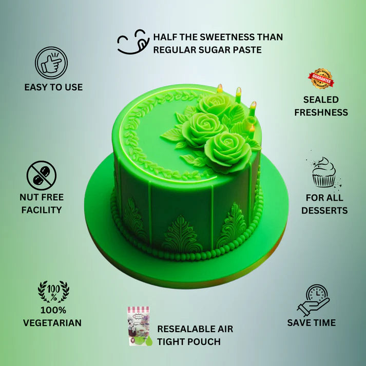 Neon Green Fondant | Edible Sugarpaste 1 Kg