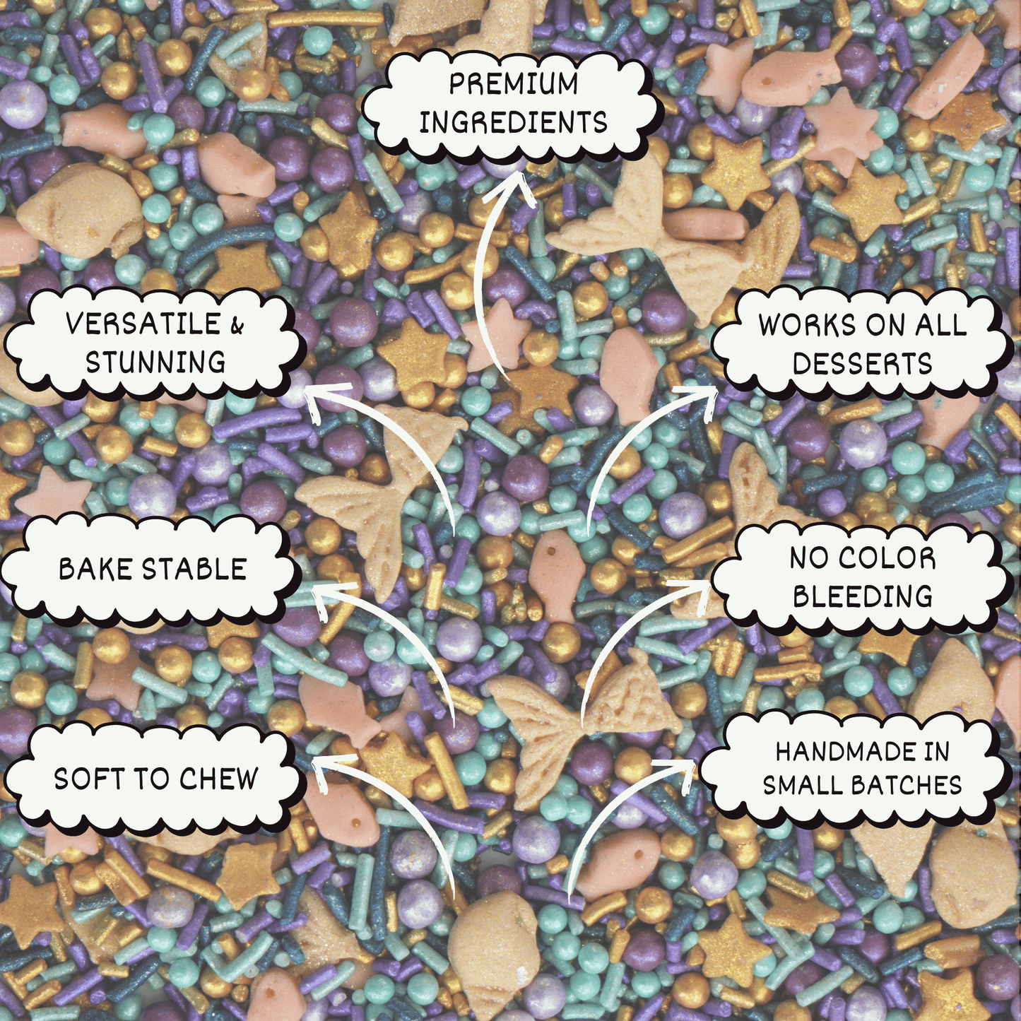 Under the Sea Sprinkles for Decoration 10 | 120 Gm