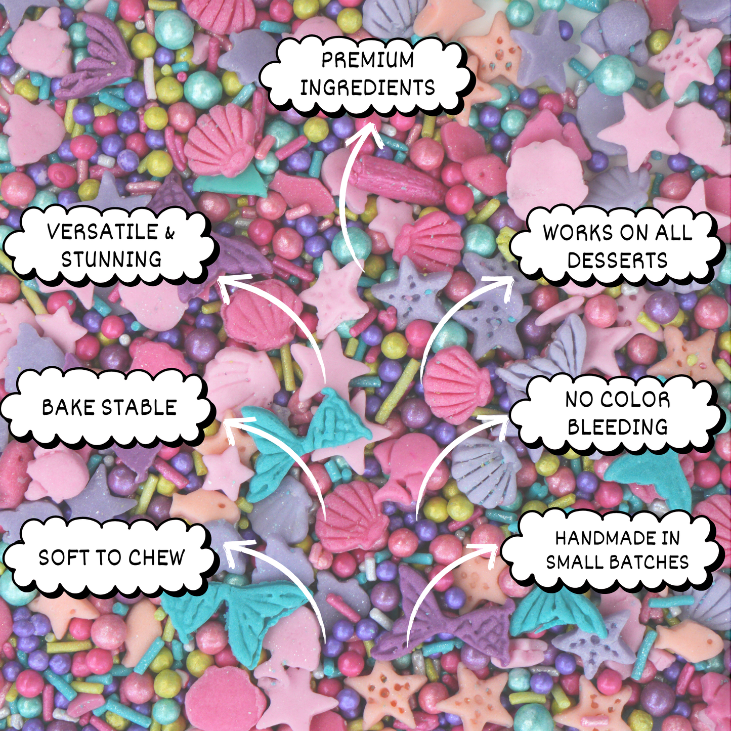 Under the Sea Sprinkles for Decoration 01 | 120 Gm