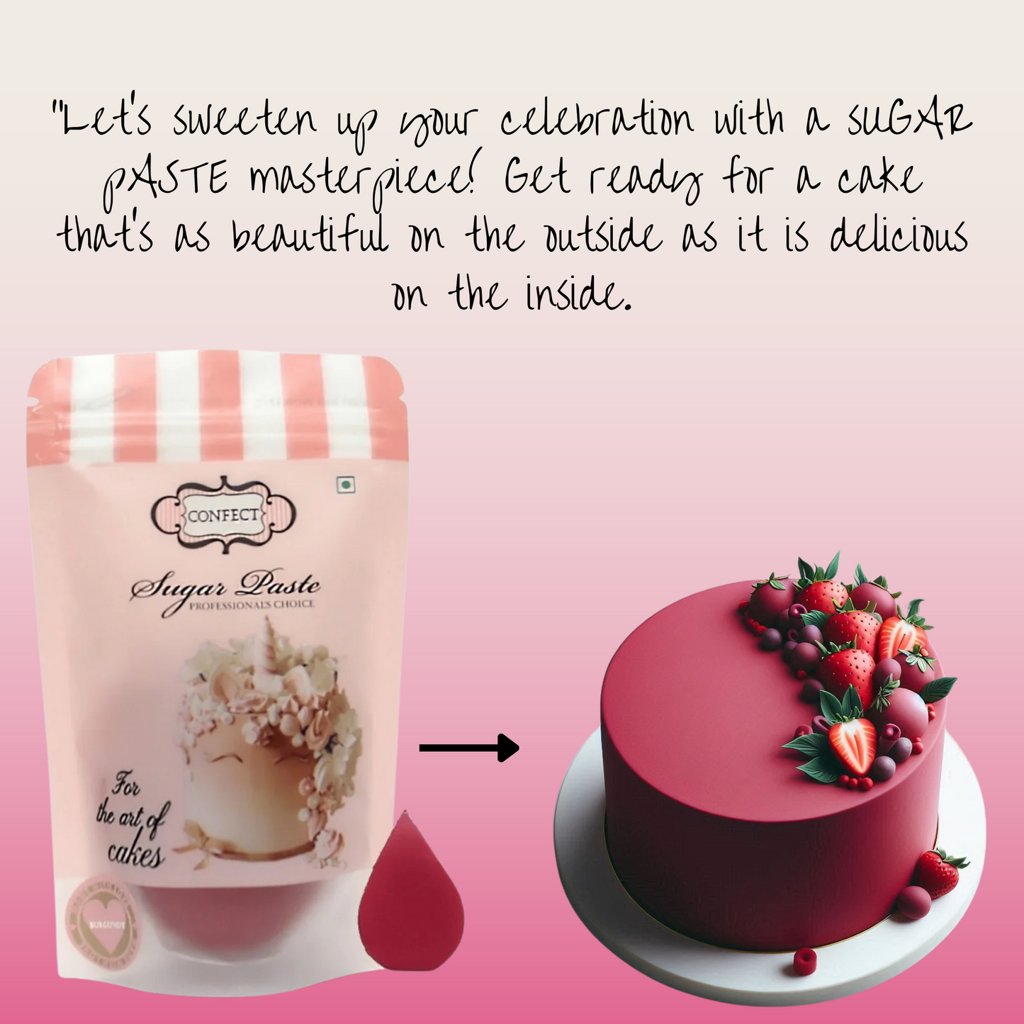Burgundy Fondant | Edible Sugarpaste 250 Gm