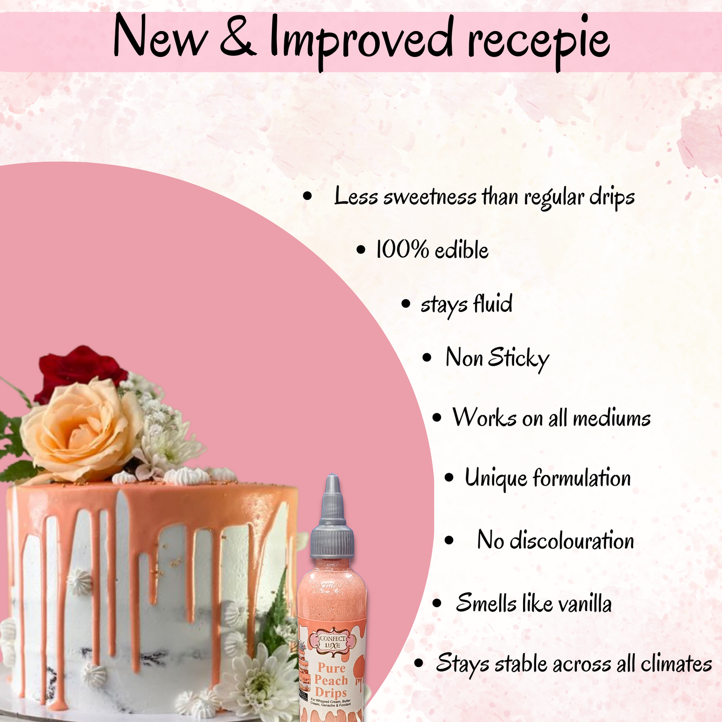 Confect Pure Peach Drips 110 Gms
