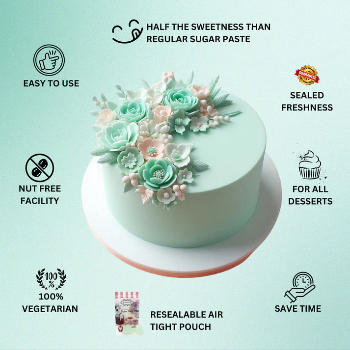 Mint Green Fondant | Edible Sugarpaste 1 Kg
