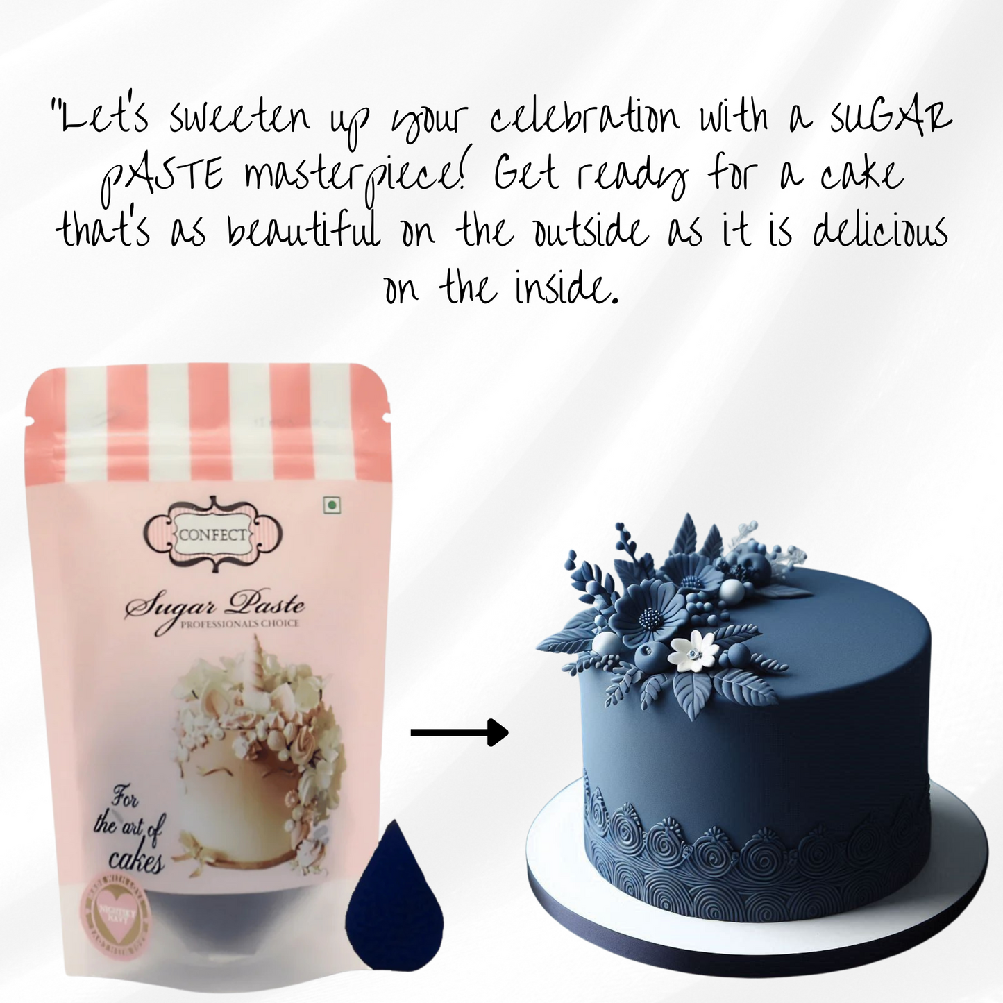 Nightsky Navy Fondant | Edible Sugarpaste 250 Gm