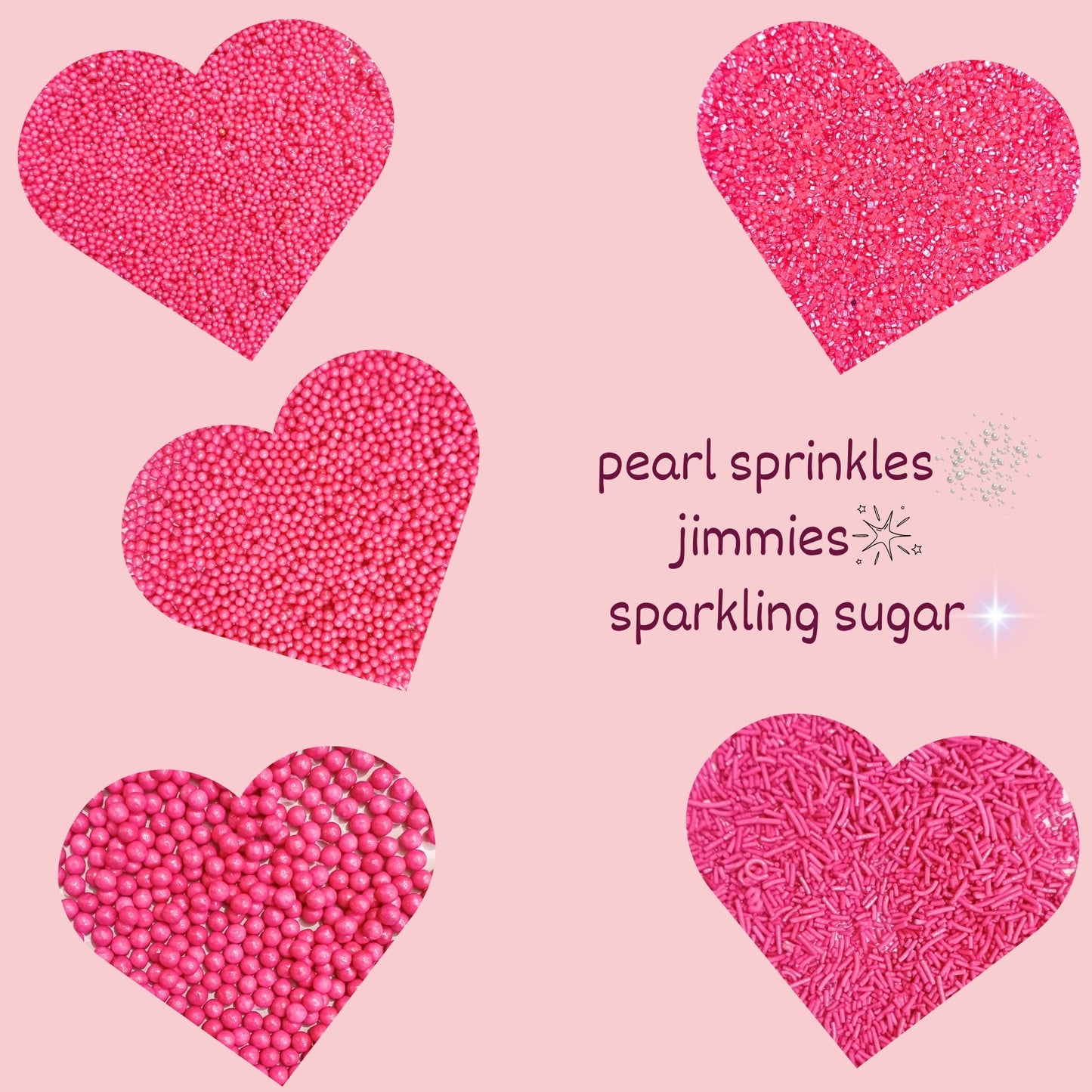 Sprinkles for Cakes & Cupcakes Decoration | USP-7(Hot Pink)