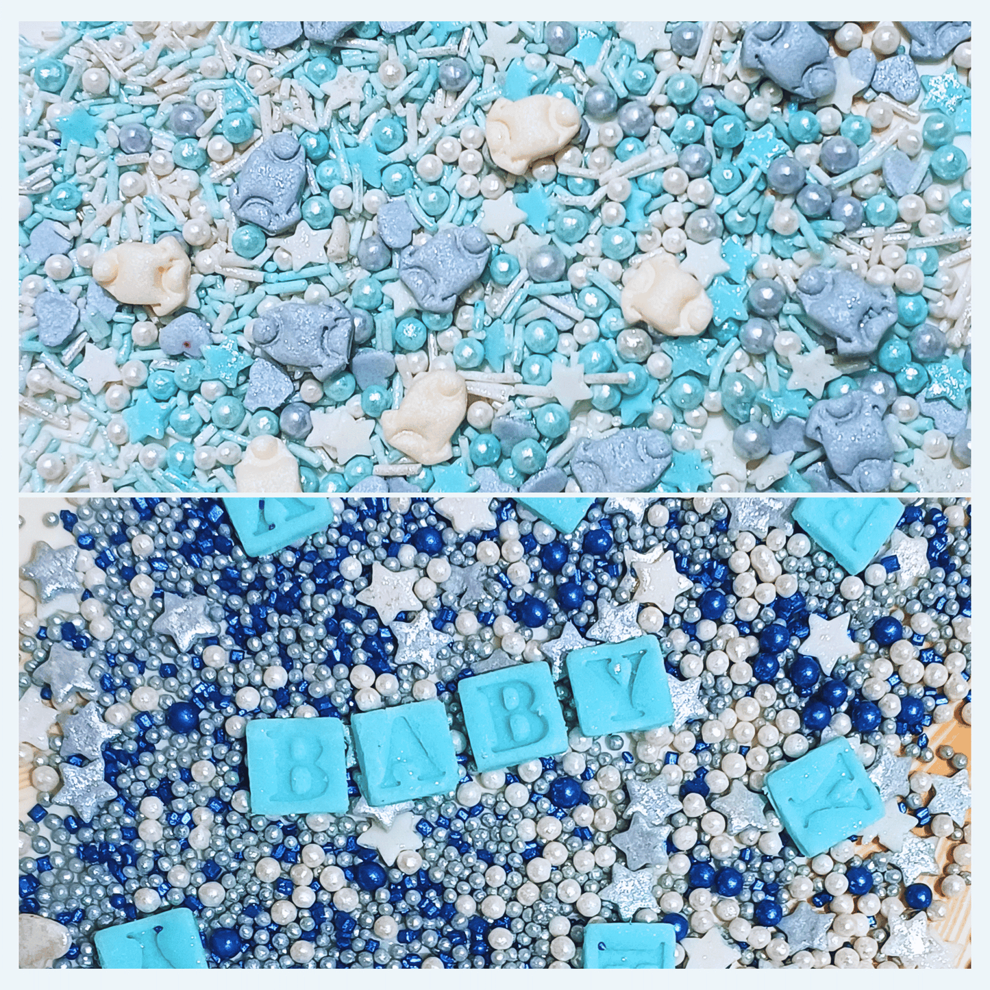 Confect Boys Baby Shower Sprinkles | Edible Sprinkles Assorted Pack Of 5 (BABY SHOWER -25)