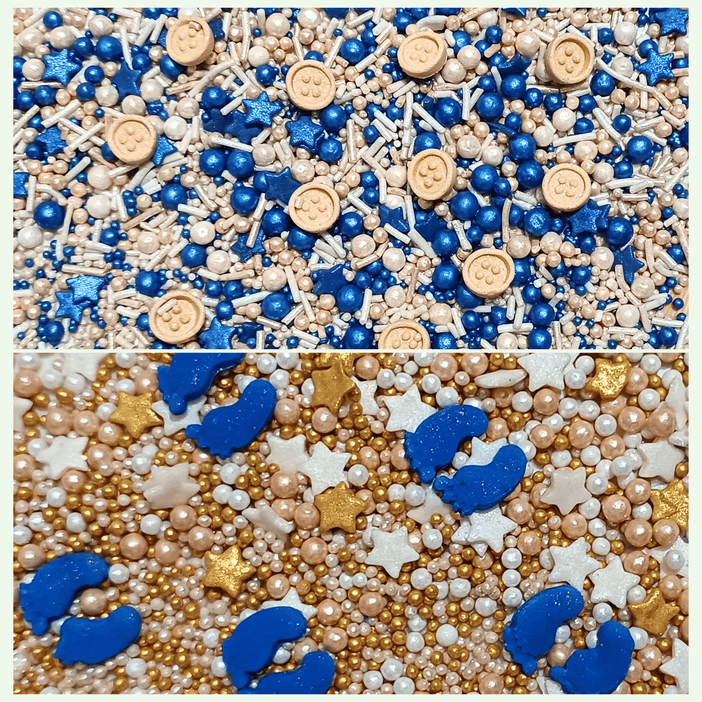 Confect Boys Baby Shower Sprinkles | Gender Reveal Sprinkles | Edible Sprinkles Pack Of 5 (BABY SHOWER -33)