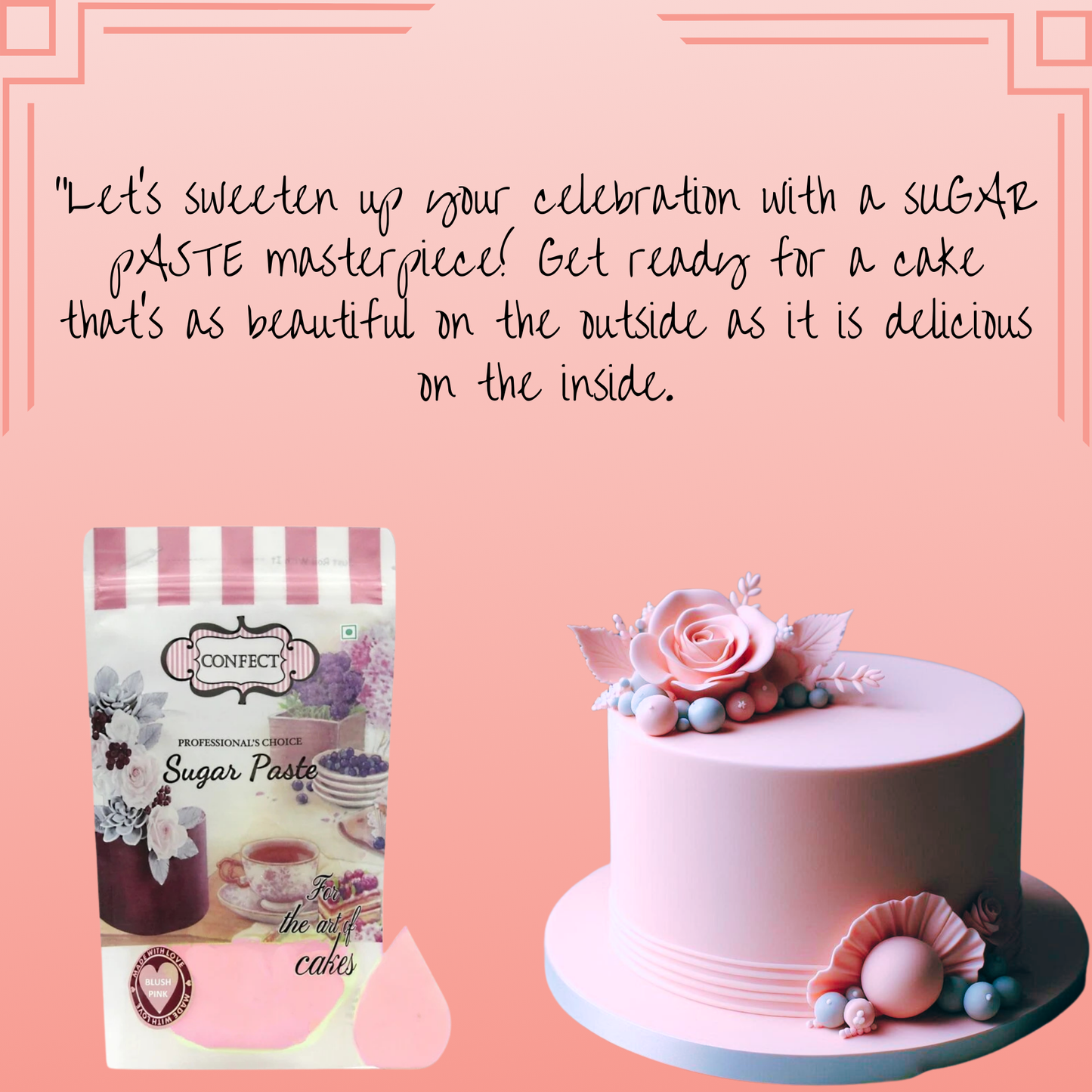 Blush Pink Fondant | Edible Sugarpaste 1 Kg