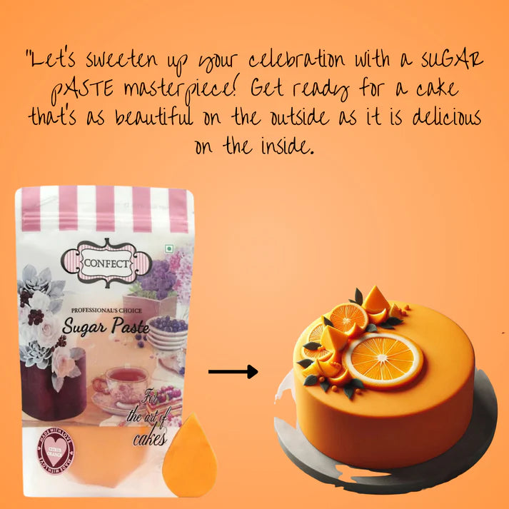 Citrus Orange Fondant | Edible Sugarpaste 1 Kg