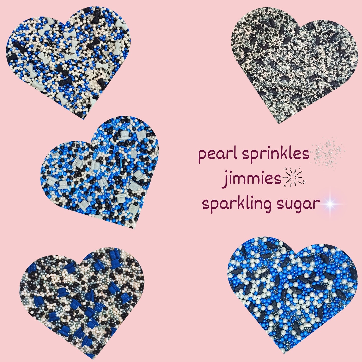 Confect Best Dad Ever Sprinkles | Black, Blue & White Sprinkles Mix, (FD-02) - 100Gms