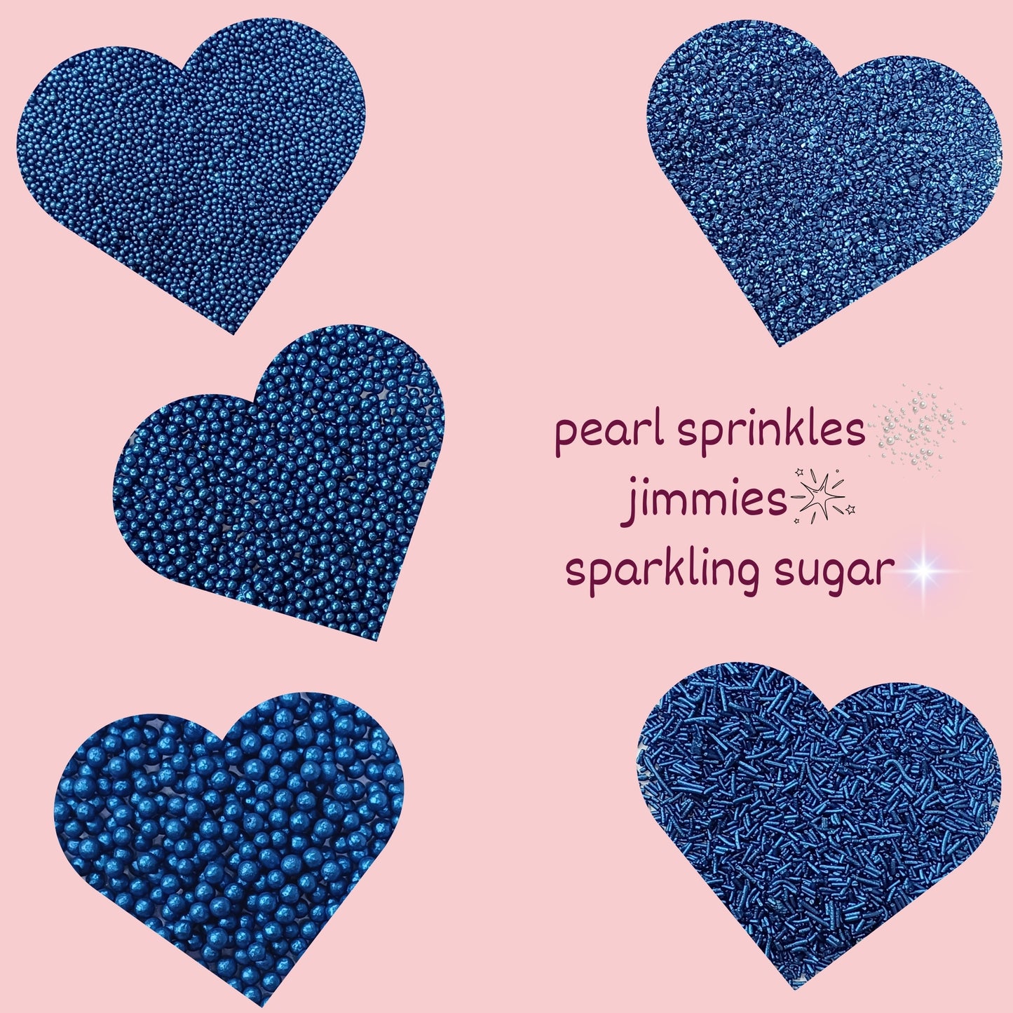 Sprinkles for Cakes & Cupcakes Decoration | USP-10(Navy Blue)