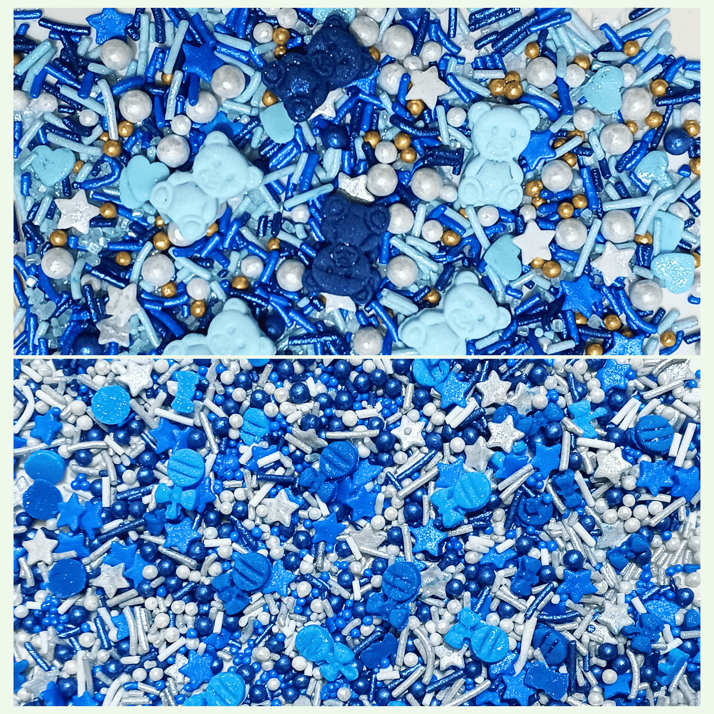 Confect Boys Baby Shower Sprinkles | Edible Sprinkles Assorted Pack Of 5 (BABY SHOWER -30)
