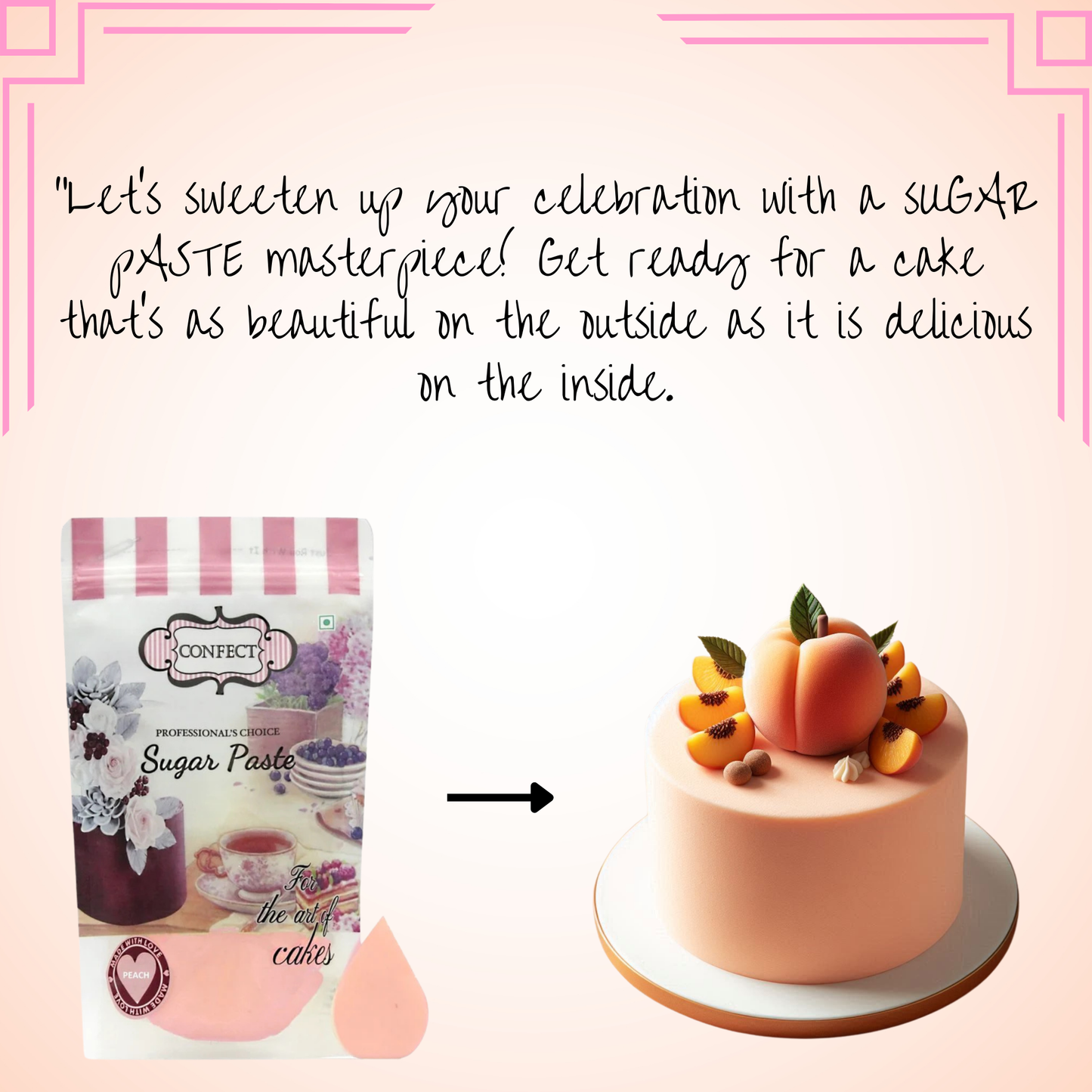 Peach Fondant | Edible Sugarpaste 1 Kg