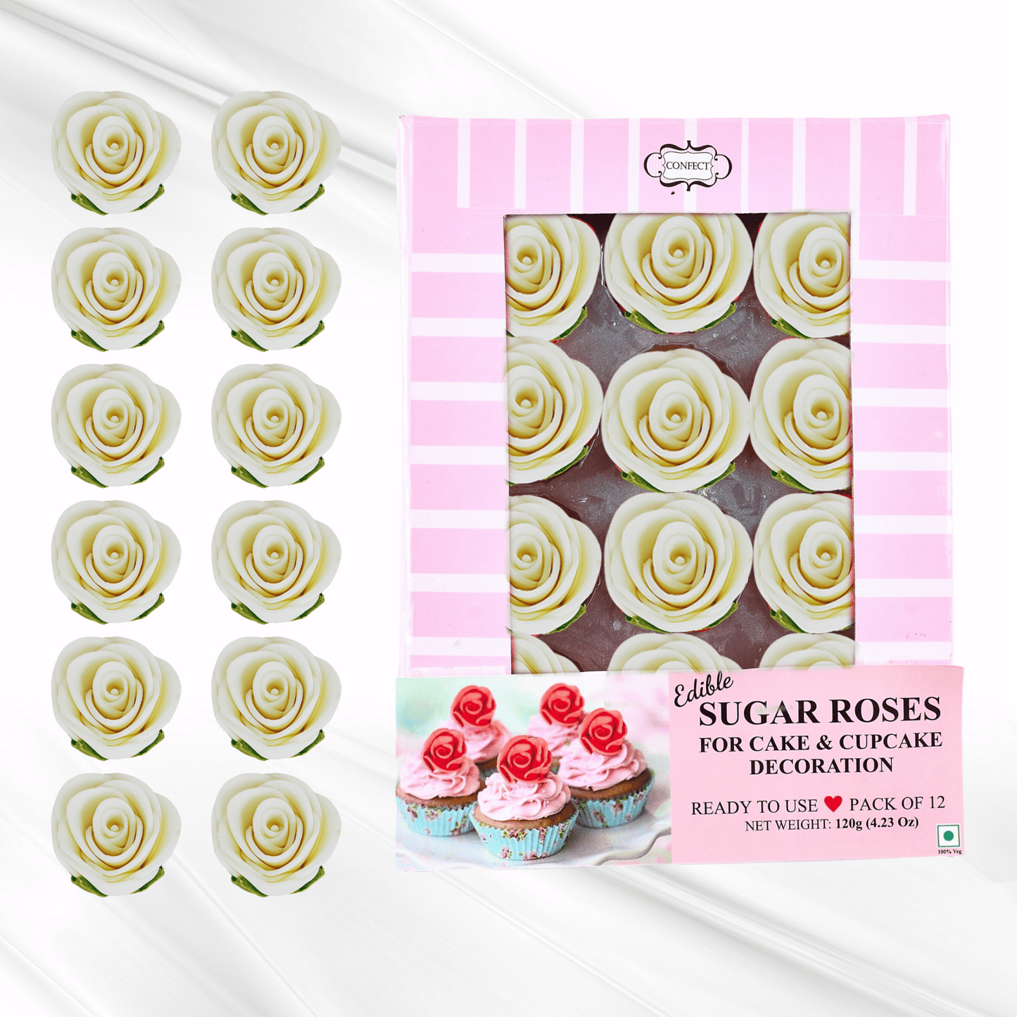 White | Edible Sugar Flower