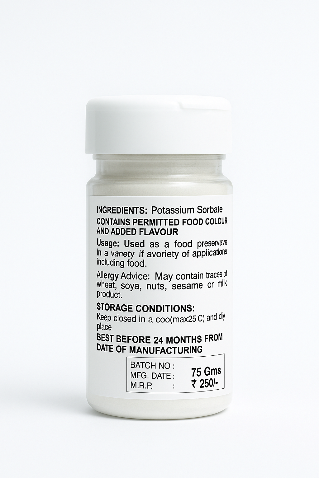 Potassium Sorbate 50g