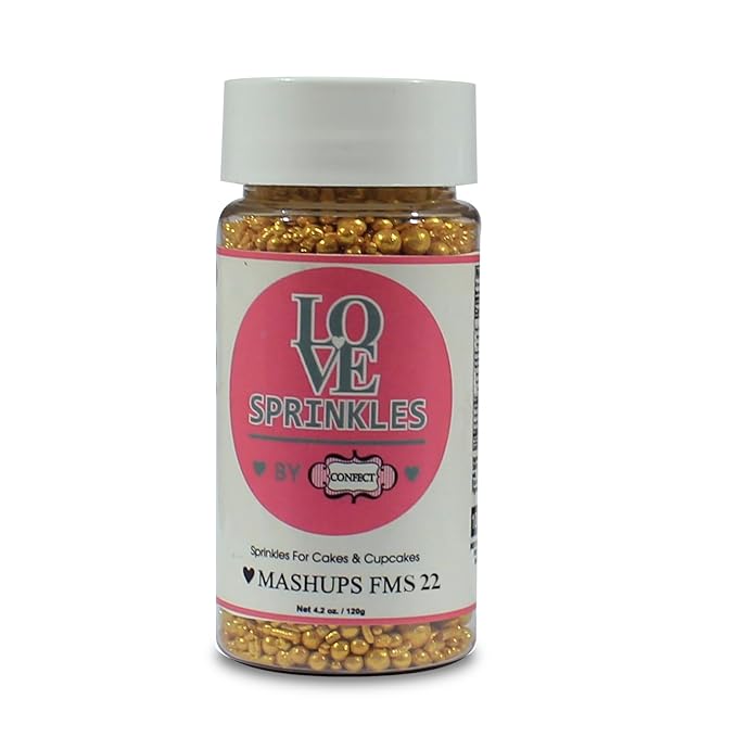 Gold | Sprinkles Bottle for Decoration Bottle 100 g