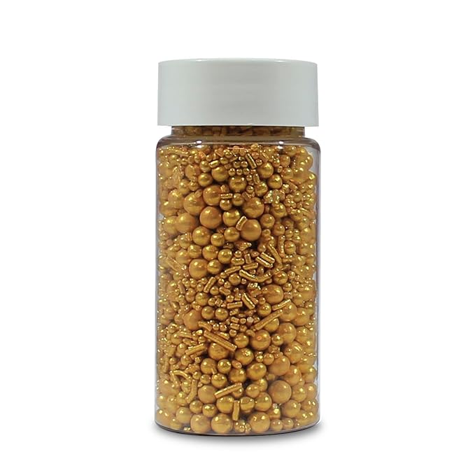 Gold | Sprinkles Bottle for Decoration Bottle 100 g