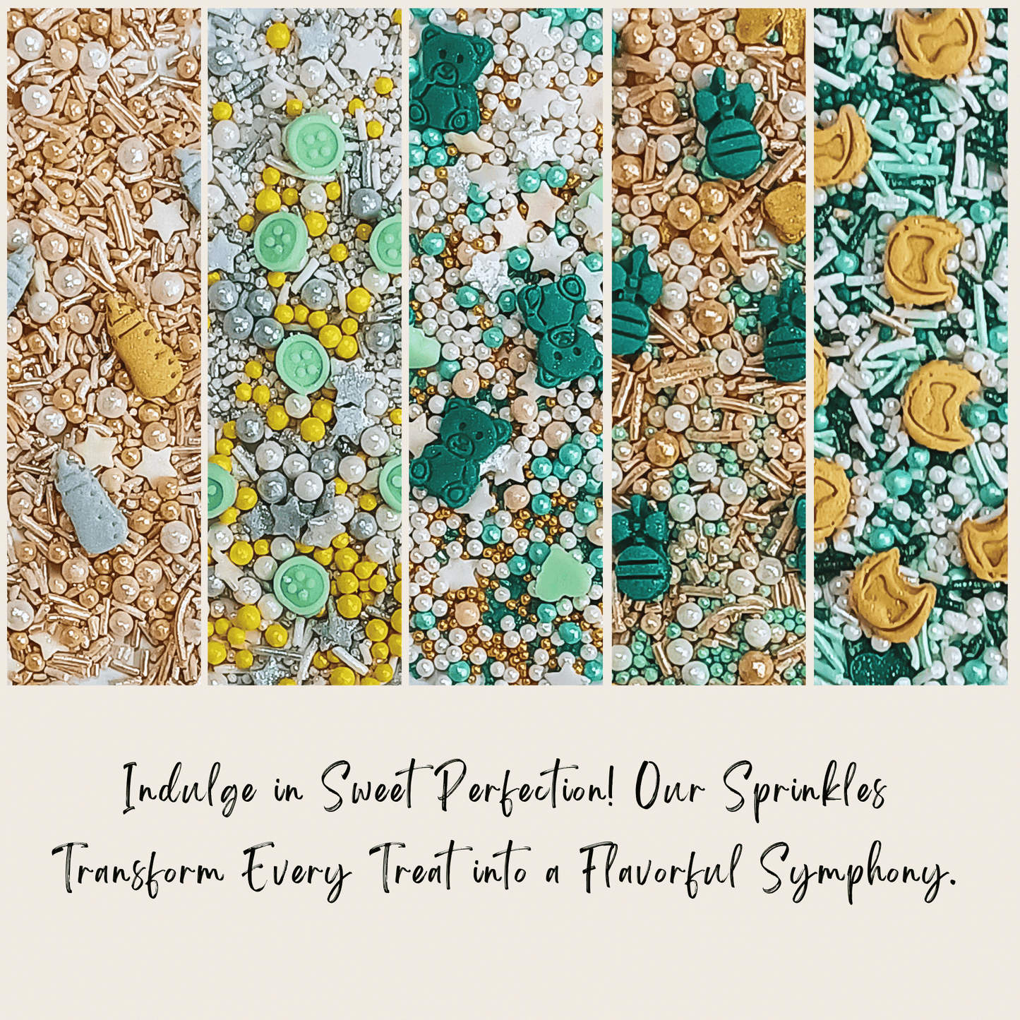 Confect Baby Shower Sprinkles | Birthday Sprinkles Pack of 5 (BABY SHOWER -07 )