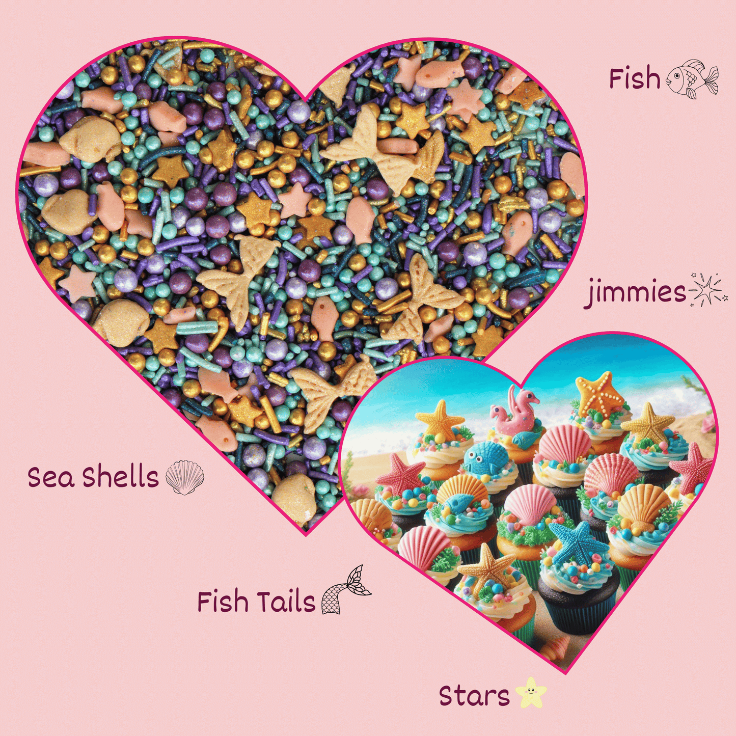 Under the Sea Sprinkles for Decoration 10 | 120 Gm