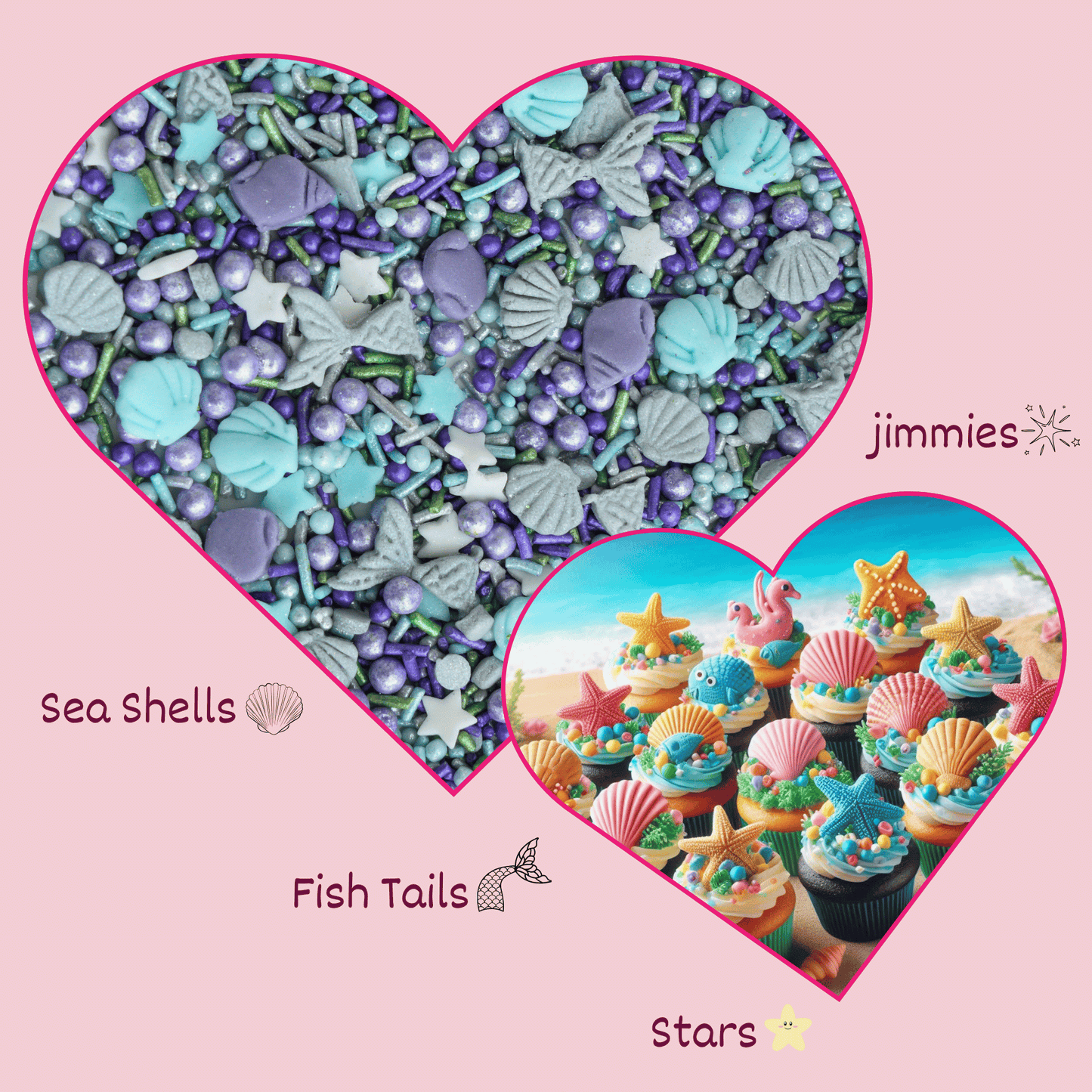 Under the Sea Sprinkles for Decoration 8 | 120 Gm