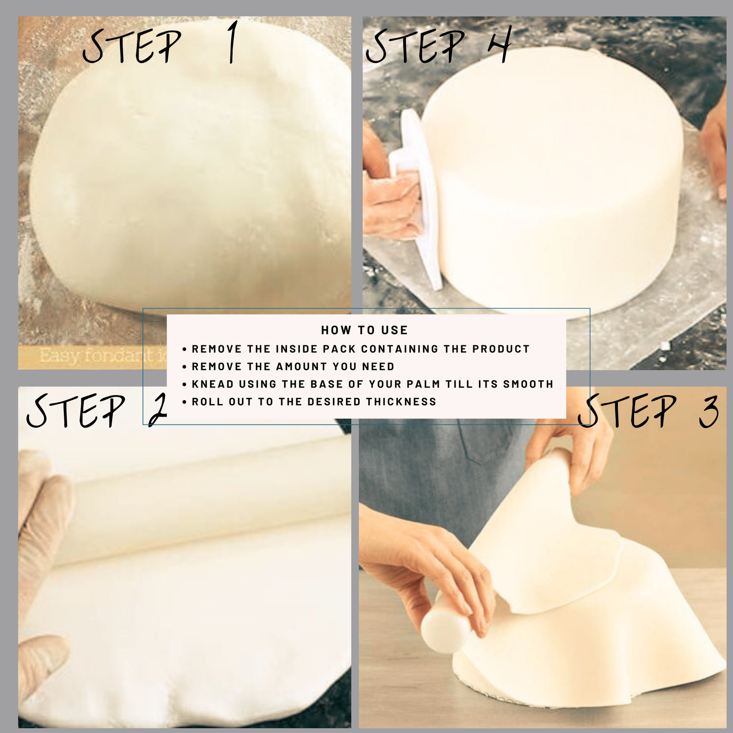 Ivory Fondant | Edible Sugarpaste 250 Gm