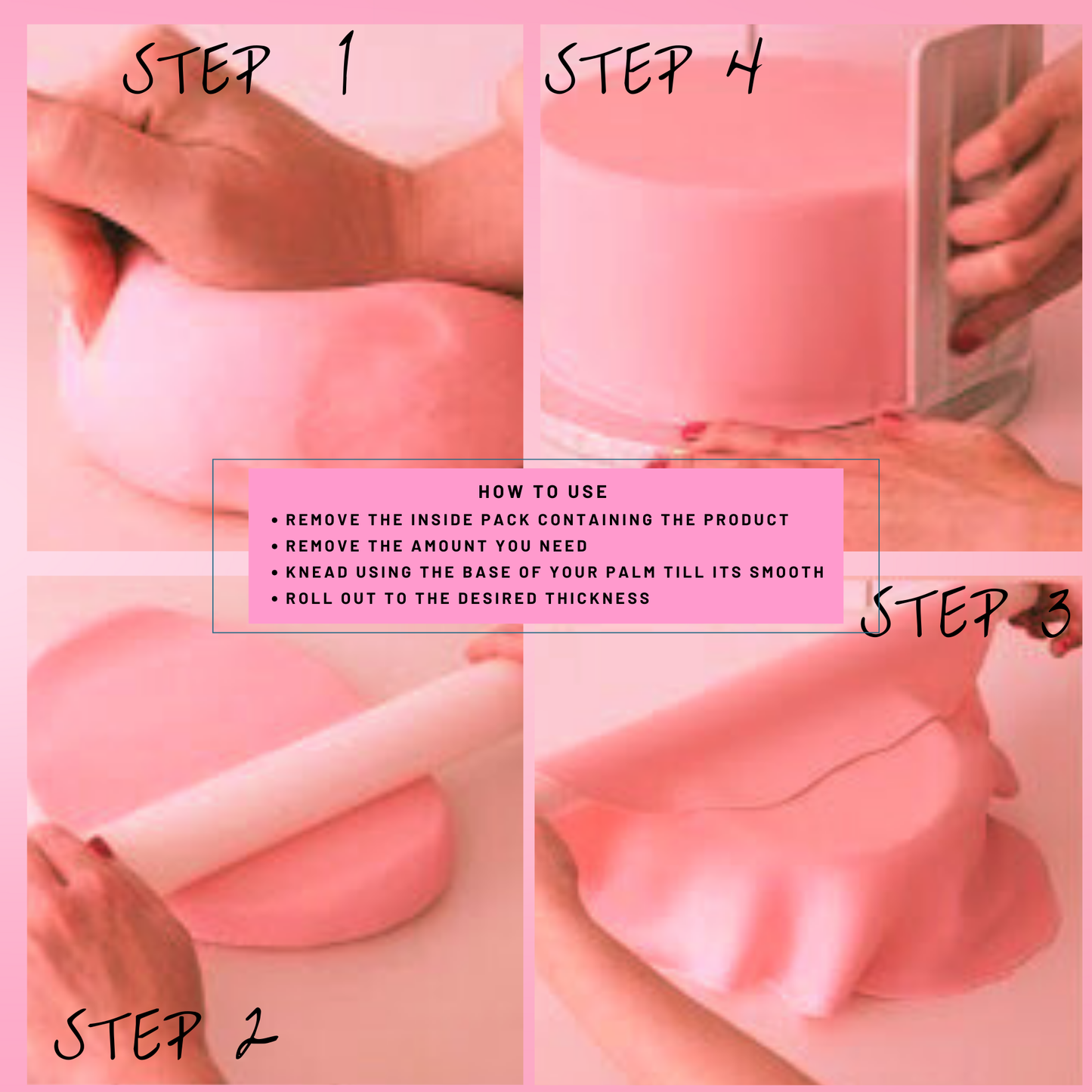 Old Rose Fondant | Edible Sugarpaste 250 Gm