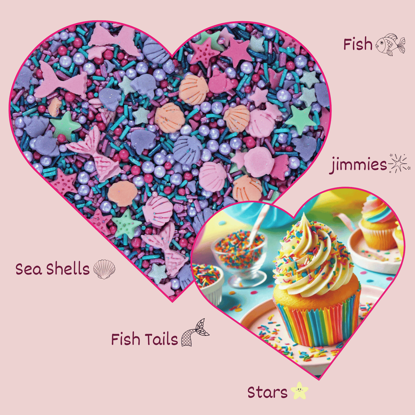 Under the Sea Sprinkles for Decoration 06 | 120 Gm