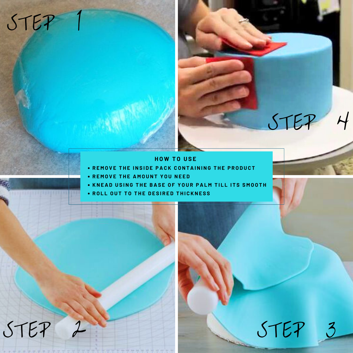 Superhero Blue Fondant | Edible Sugarpaste 250 Gm