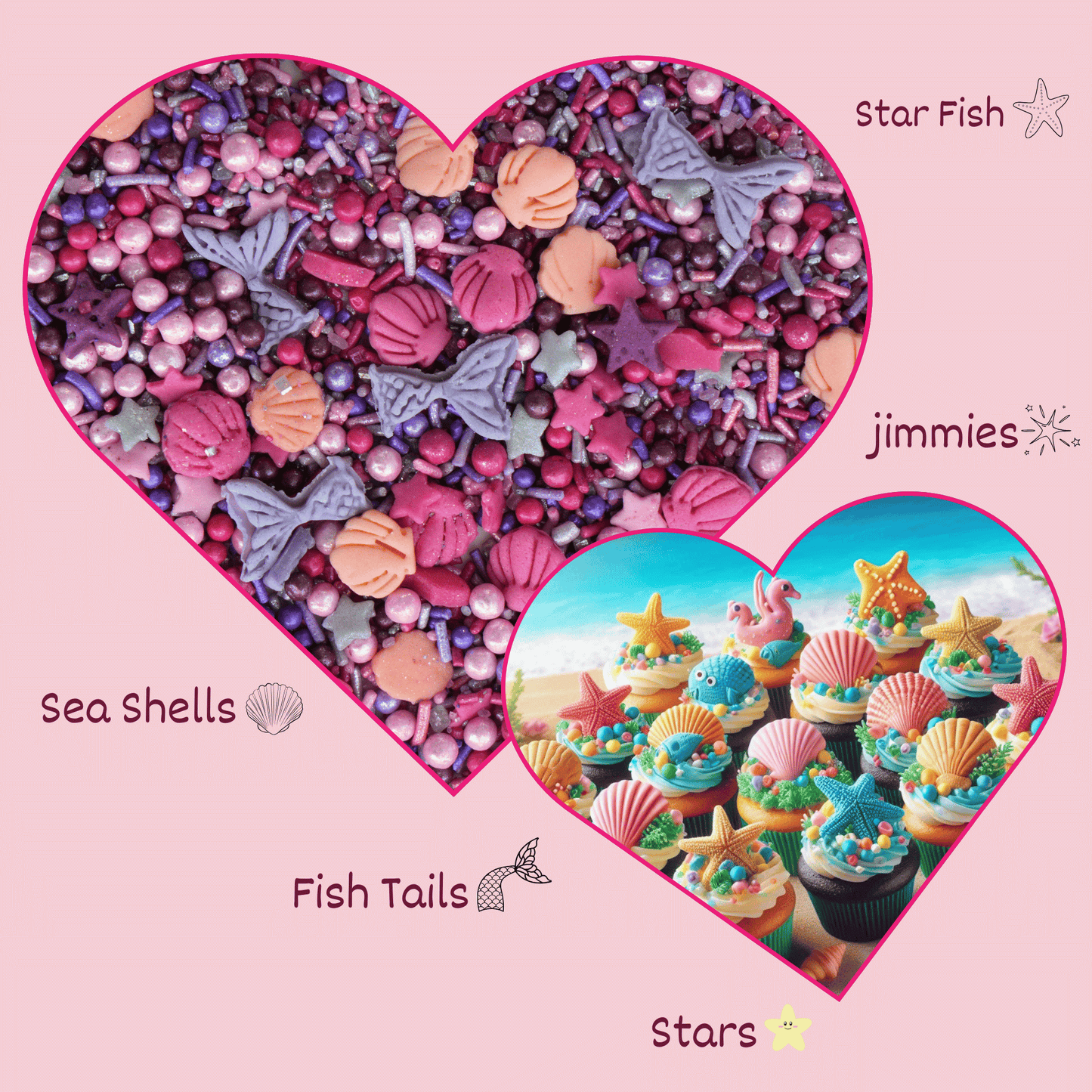 Under the Sea Sprinkles for Decoration 11 | 120 Gm