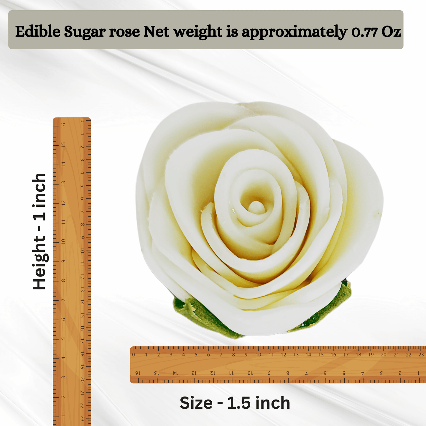White | Edible Sugar Flower