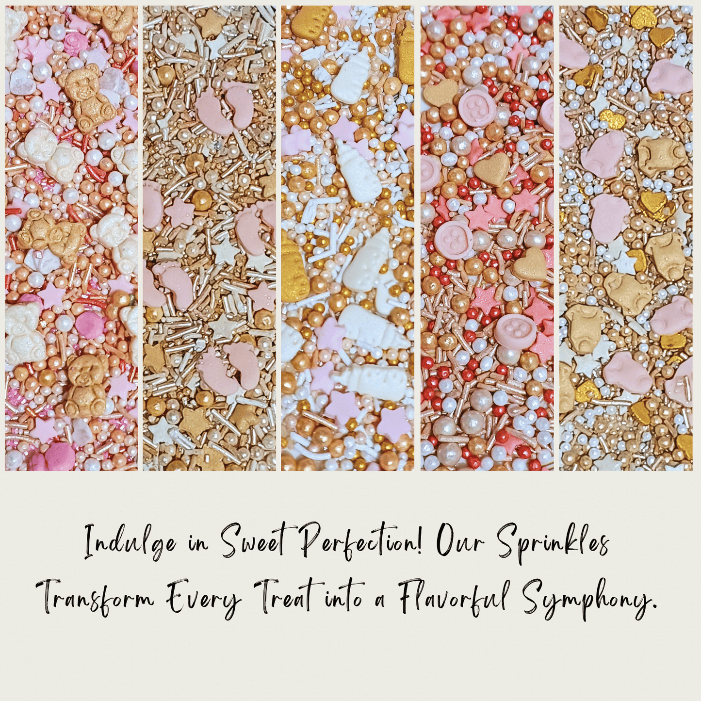 Confect Girls Baby Shower Sprinkles Pack of 5 (BABY SHOWER -13)