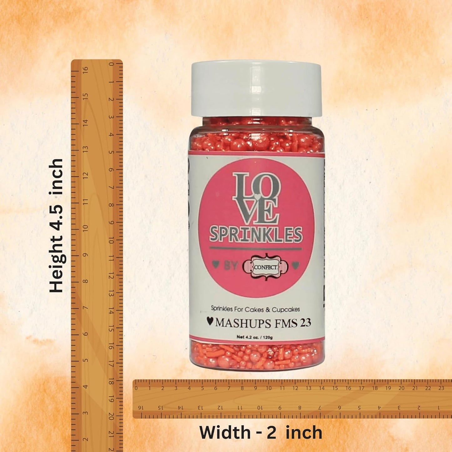 Citrus Orange | Sprinkles Bottle for Decoration Bottle 100 g