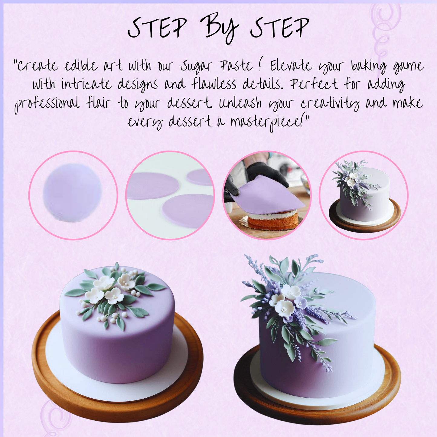 Lavender Fondant | Edible Sugarpaste 250 Gm
