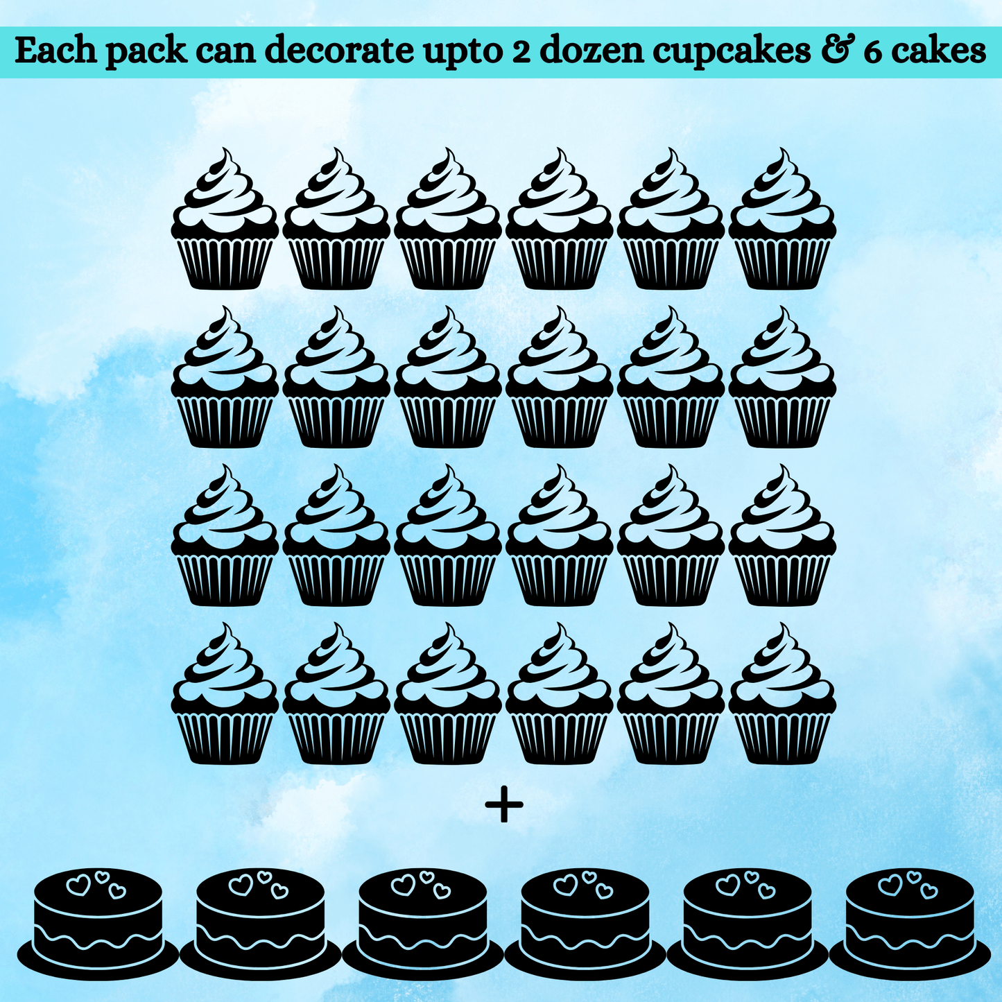 Confect Boys Baby Shower Sprinkles | Baby Blue Sprinkles for Cake & Cupcake Decorating Pack of 5 (BABY SHOWER -27)