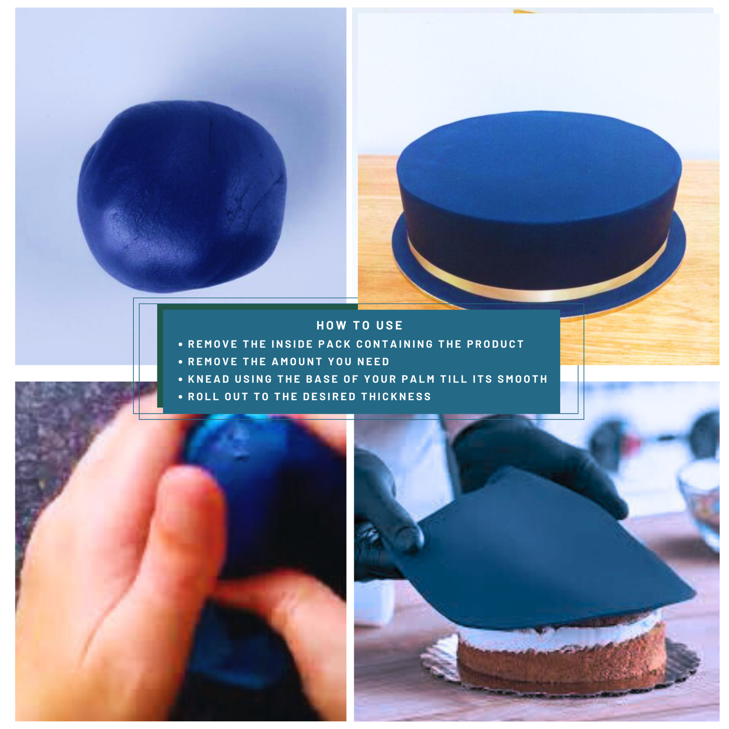 Nightsky Navy Fondant | Edible Sugarpaste 250 Gm