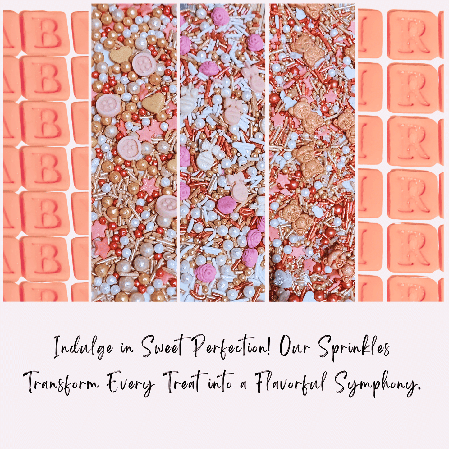 Confect Girls Baby Shower Sprinkles | Edible Sprinkles Pack of 5 (BABY SHOWER -23)