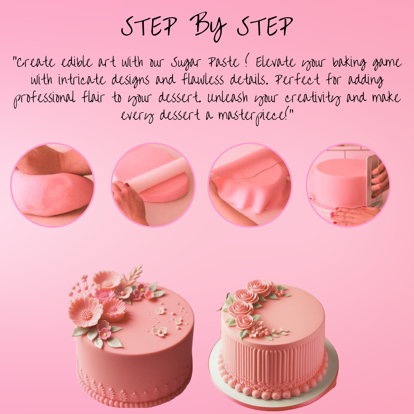 Old Rose Fondant | Edible Sugarpaste 250 Gm