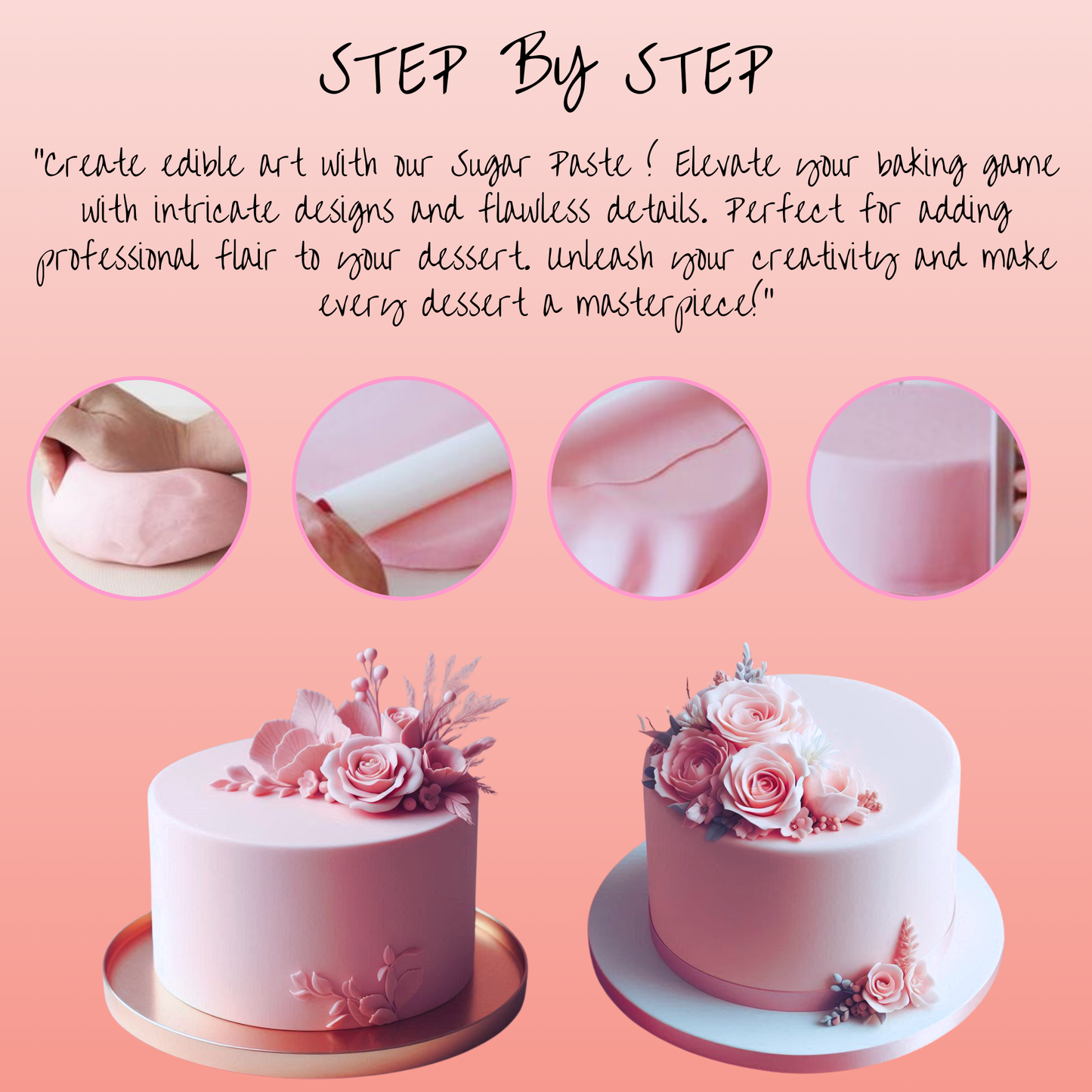 Blush Pink Fondant | Edible Sugarpaste 250 Gm