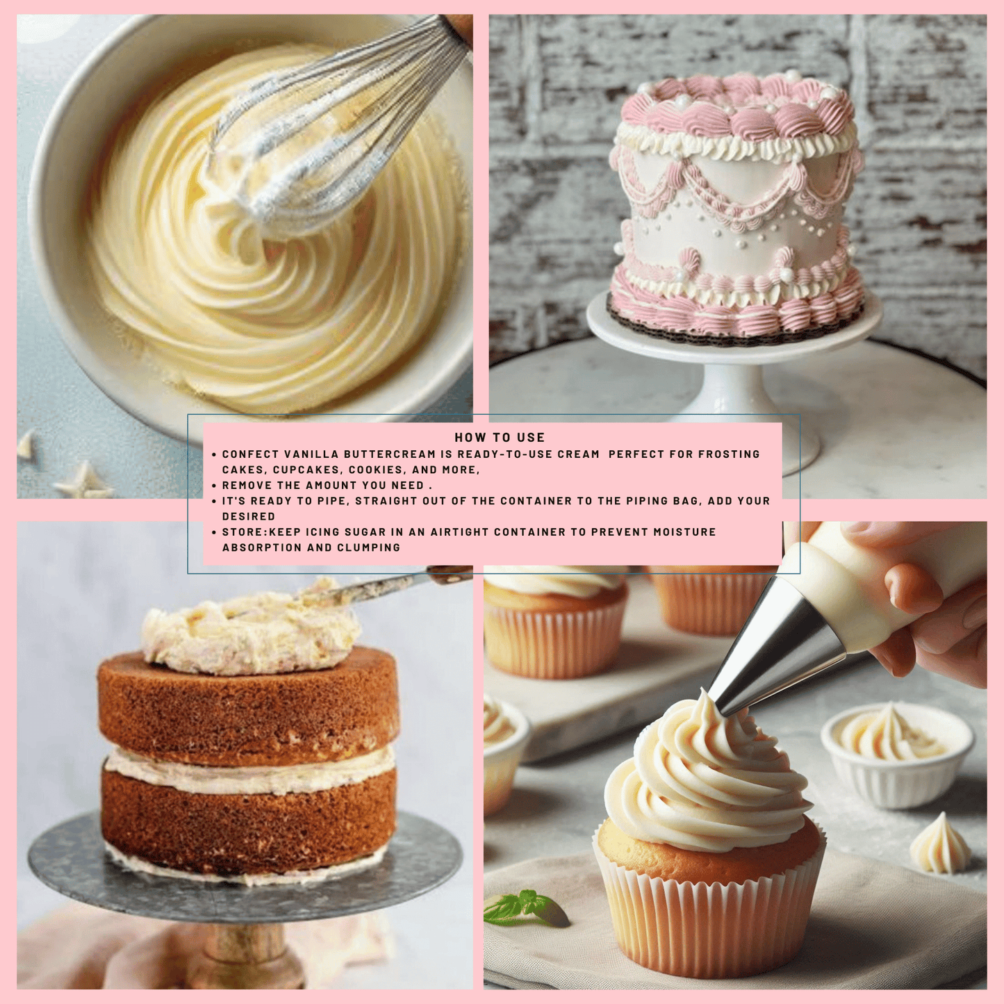 Confect American ButterCream (Vanilla Fla.) 700 Gms