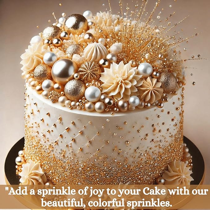 Champagne Gold | Sprinkles Bottle for Decoration Bottle 100 g