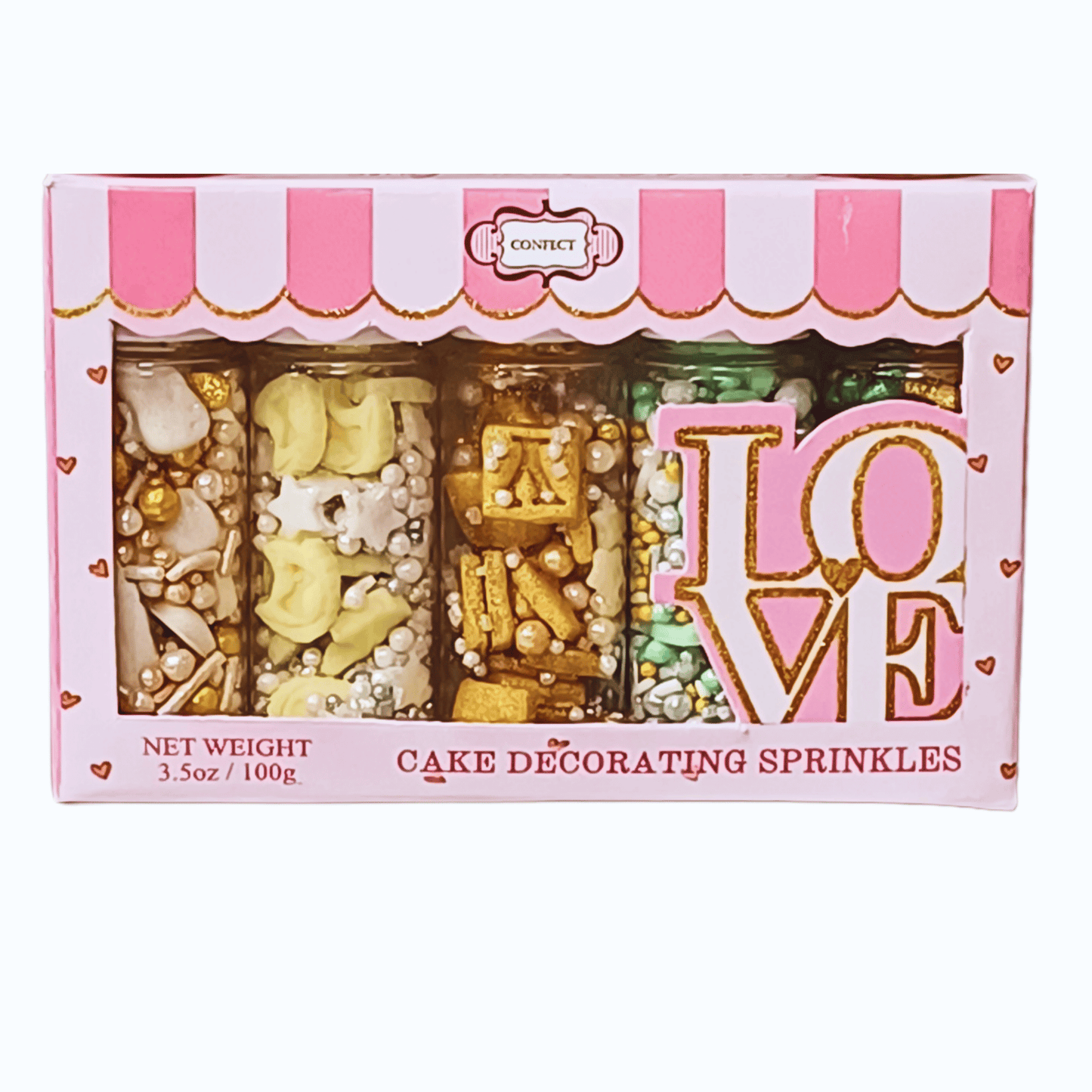 Confect Baby Shower Sprinkles | Birthday Sprinkles | Gender Reveal Sprinkles Pack of 5 (BABY SHOWER -05)