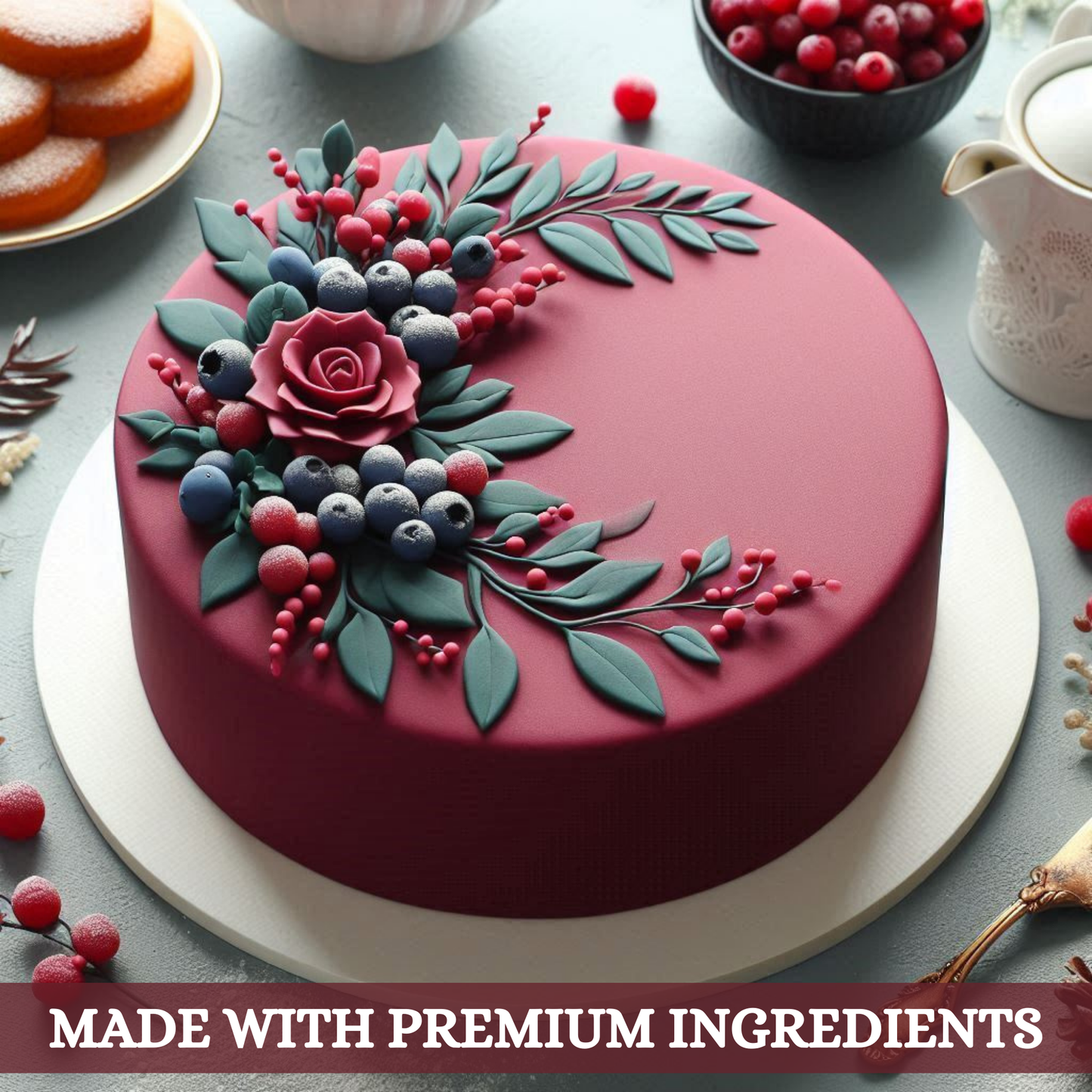 Burgundy Fondant | Edible Sugarpaste 250 Gm