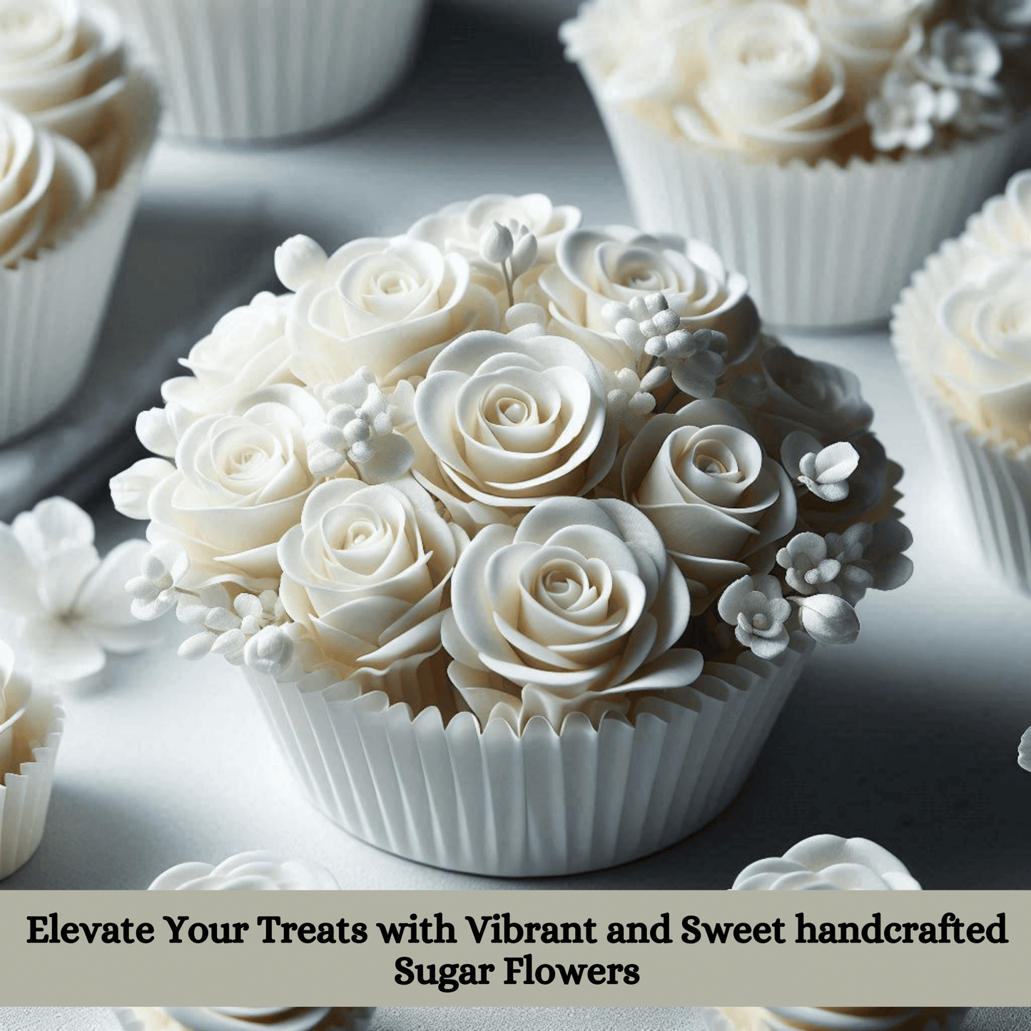 White | Edible Sugar Flower