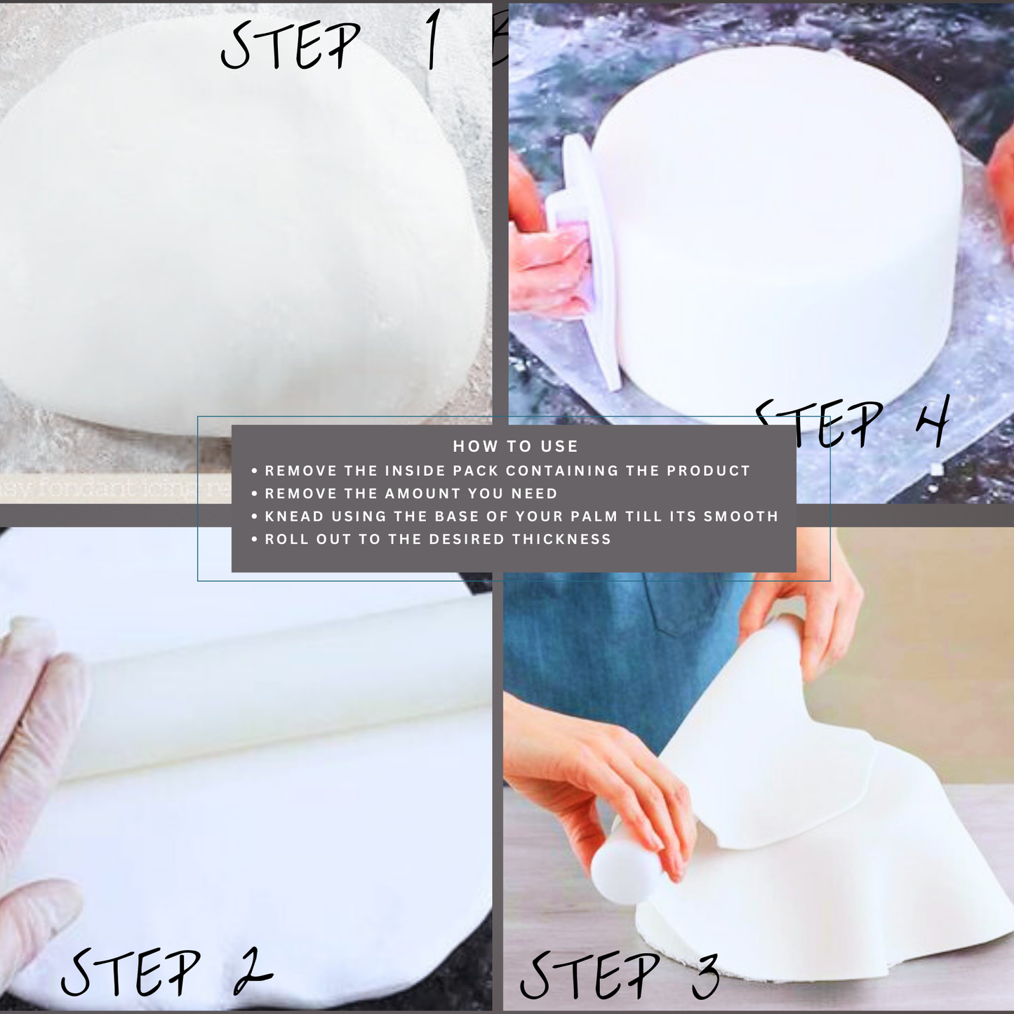 White Fondant | Edible Sugarpaste 250 Gm