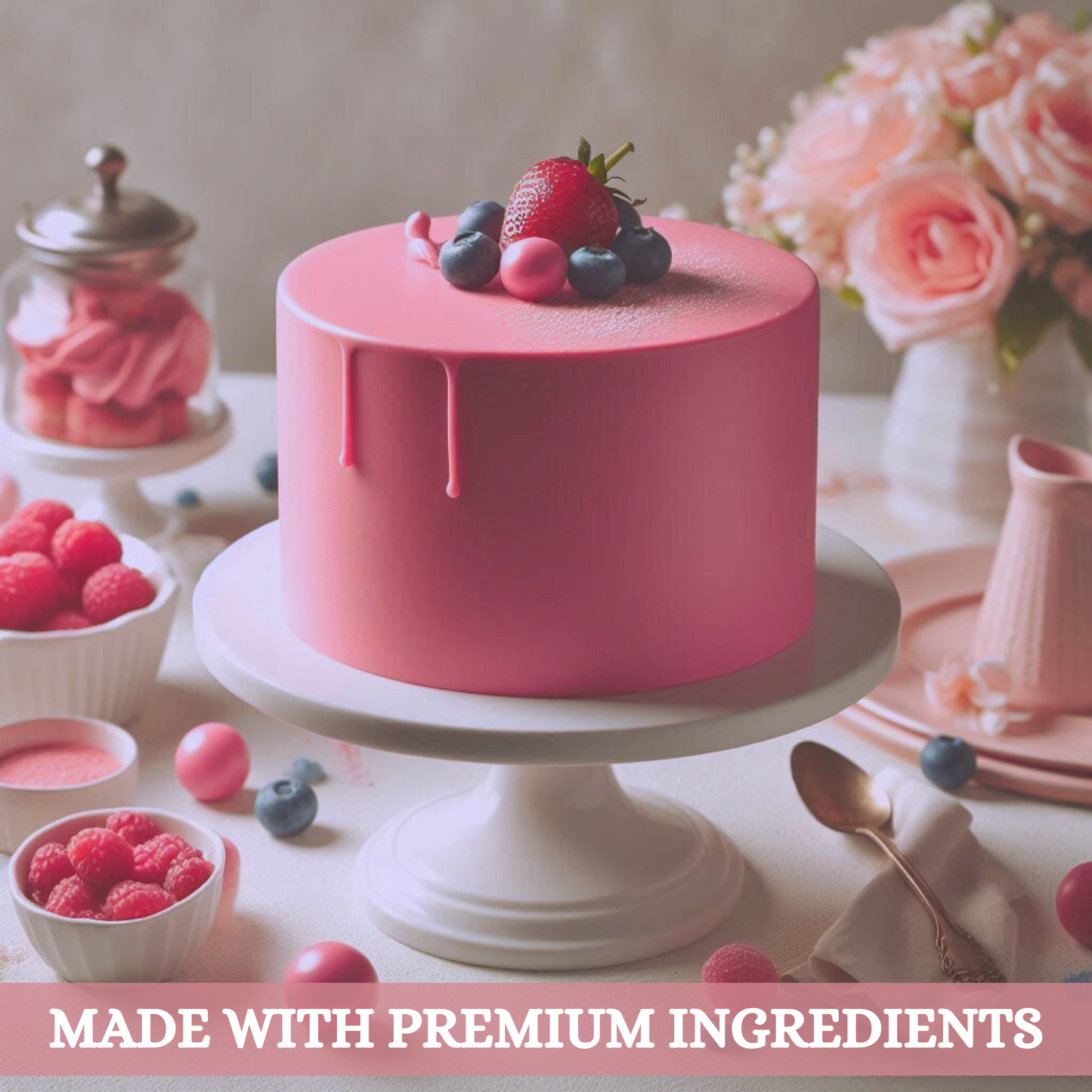Hot Pink Fondant | Edible Sugarpaste 250 Gm