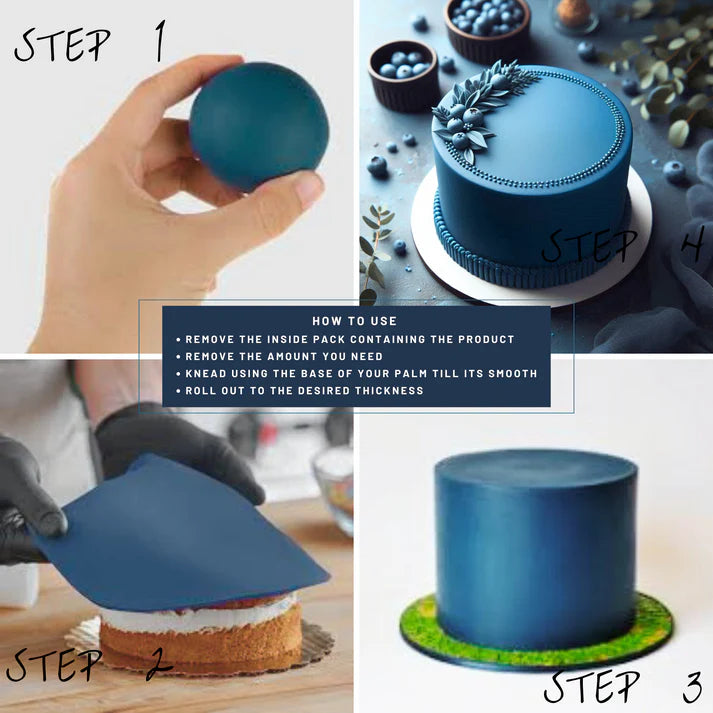 Royal Blue Fondant | Edible Sugarpaste 1 Kg