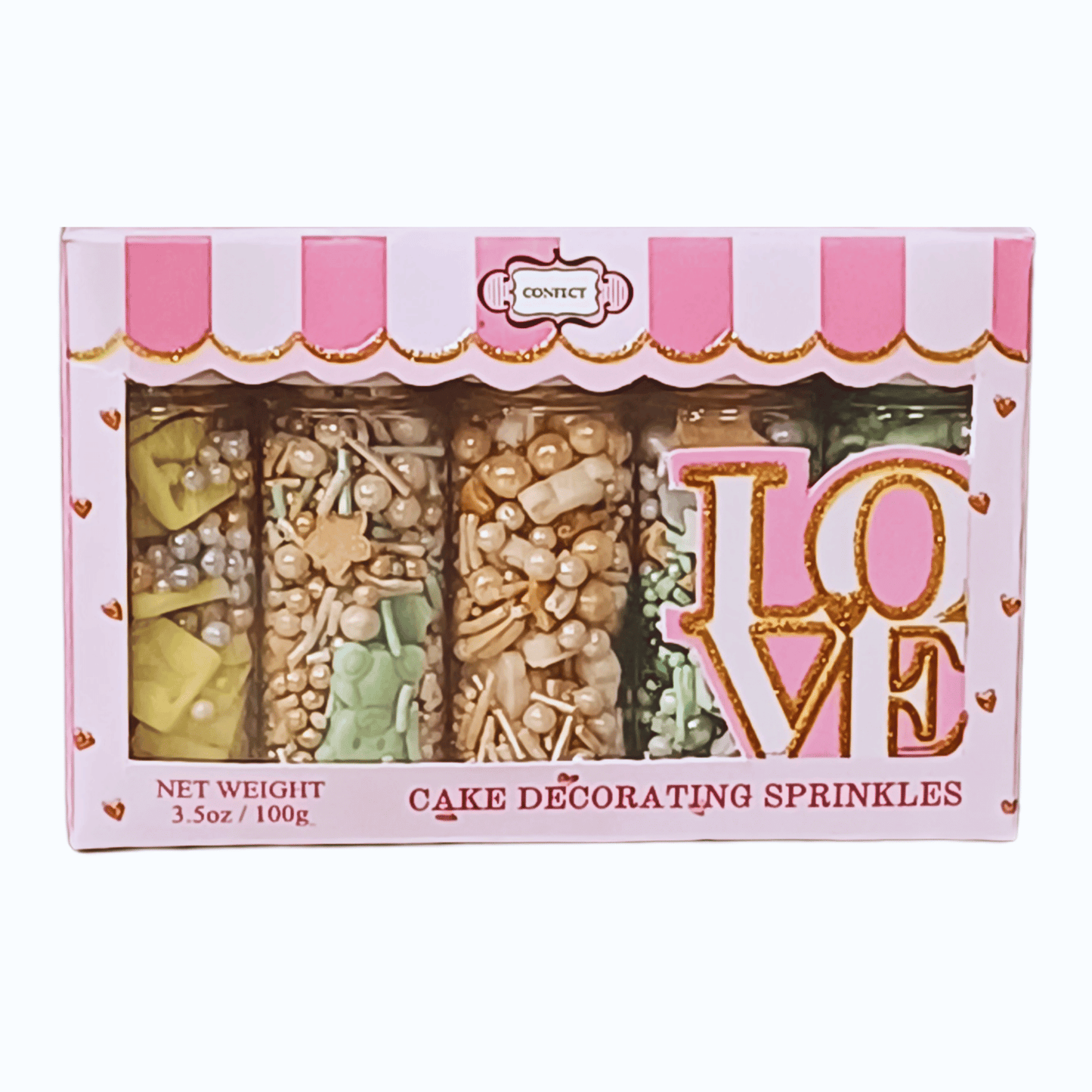 Confect Baby Shower Sprinkles | Gender Reveal Sprinkles Pack of 5 (BABY SHOWER -02)