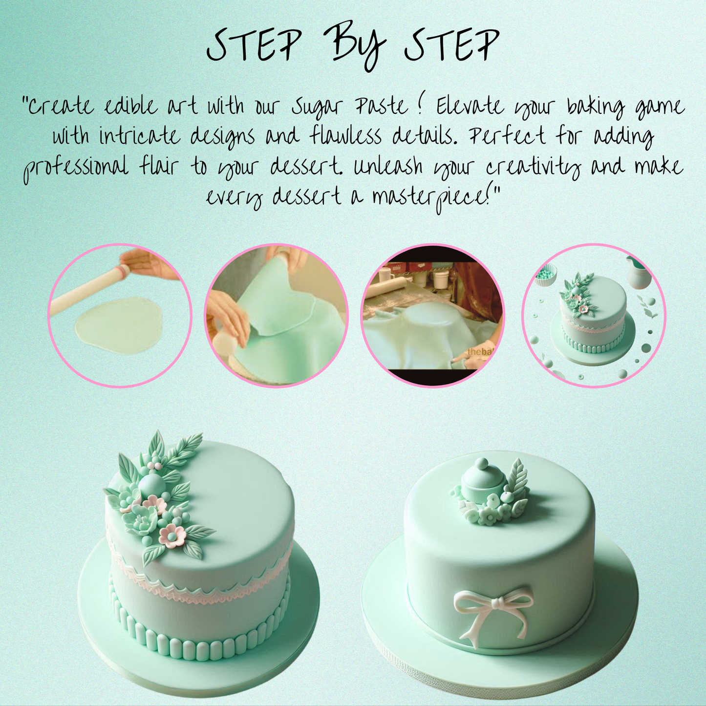 Confect Mint Green Sugarpaste 250 Gms